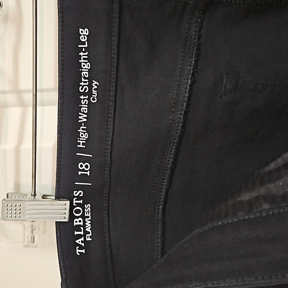 Talbots Flawless High-Waist Straight-Leg Curvy Stretch Denim - Picture 3 of 6